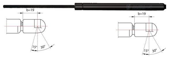 Gas Spring, boot-/cargo area - 2110486 METZGER
